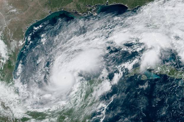 FILE PHOTO: Hurricane Milton building strength in the Gulf of Mexico