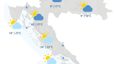 Subota taman za prirodu,  a na jugu i za kupanje. Bit će do 24 Celzija, more je jutros i na 22