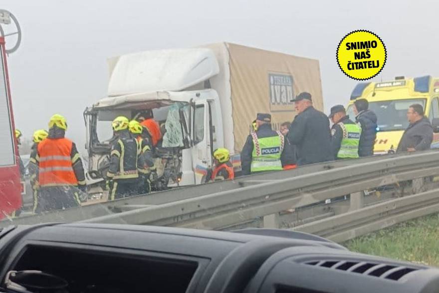 Drama kod Lučkog: Vozač ostao zarobljen nakon teškog sudara