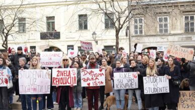 Zagreba&ccaron;ki studenti dali podršku studentima iz Srbije