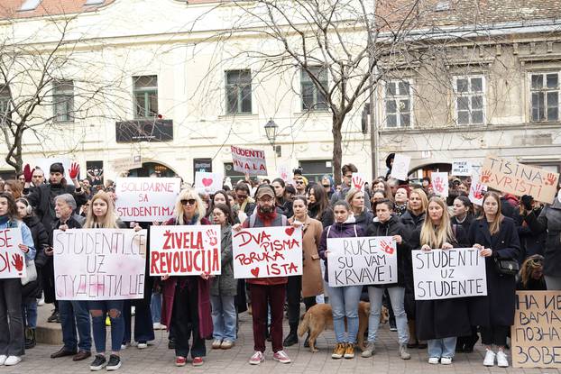 Zagrebački studenti dali podršku studentima iz Srbije 